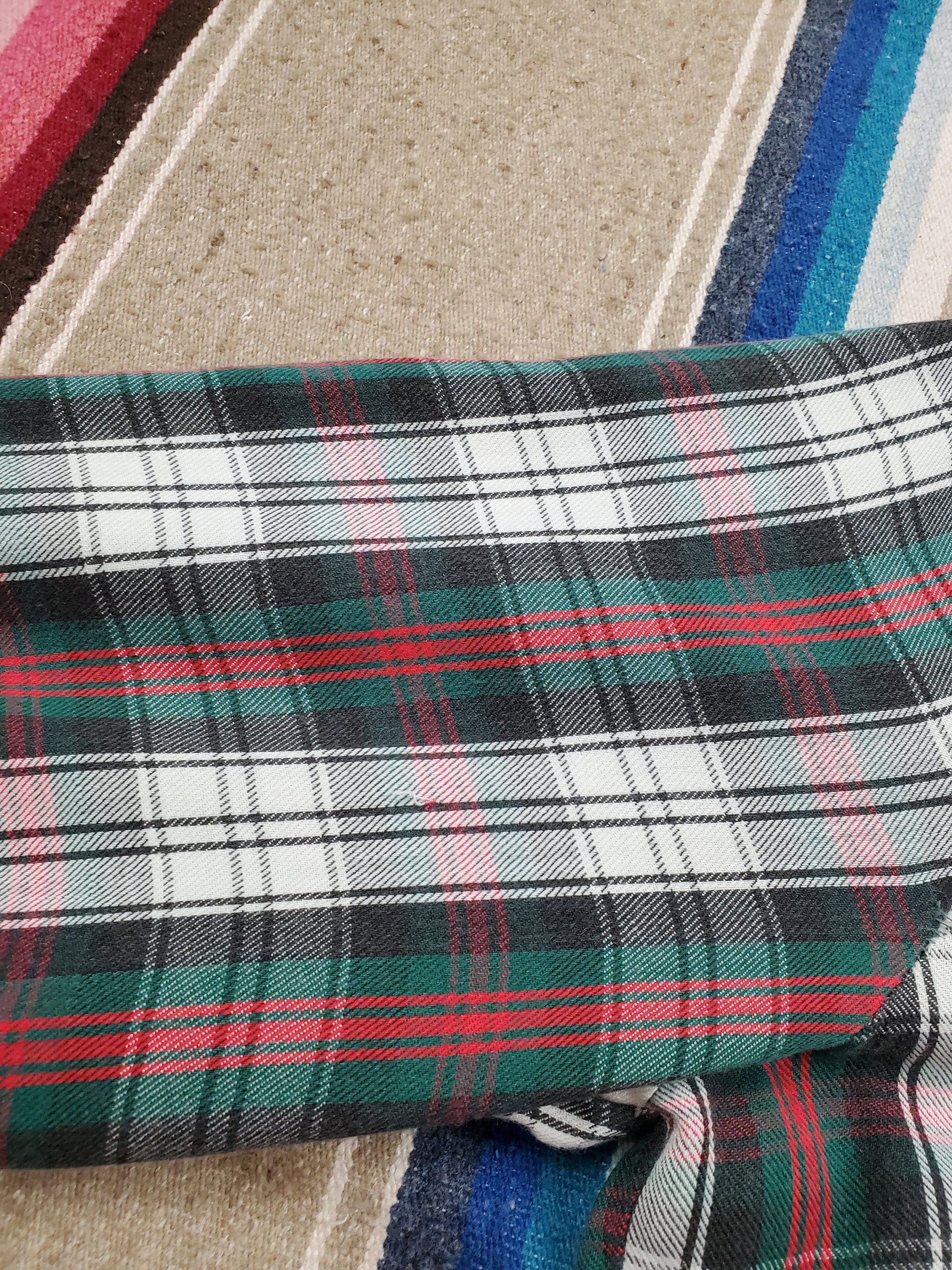 1970s/1980s K-Mart Plaid Shirt Size L
