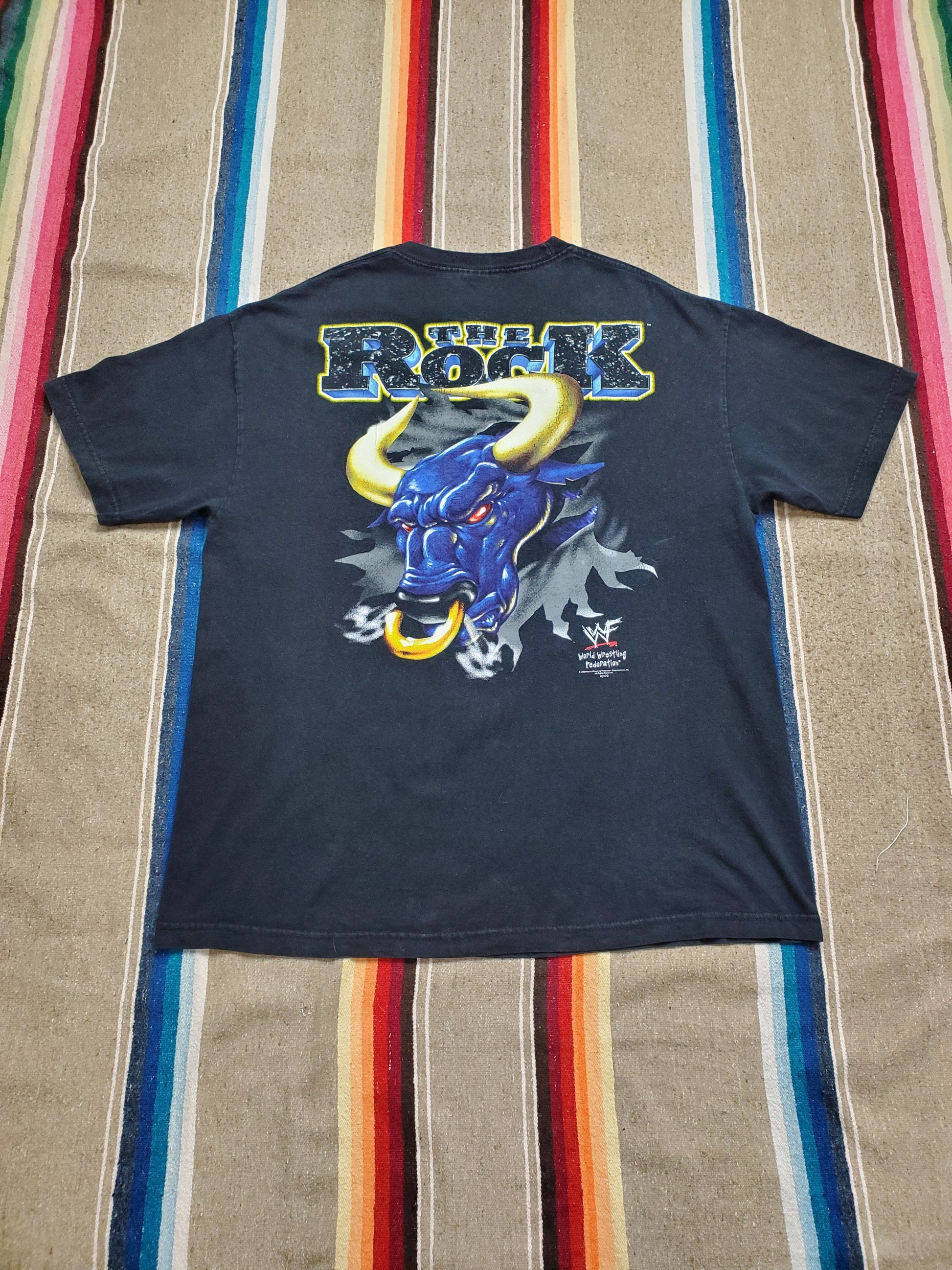 2000s 2000 WWF The Rock Wrestling T-Shirt Size XL