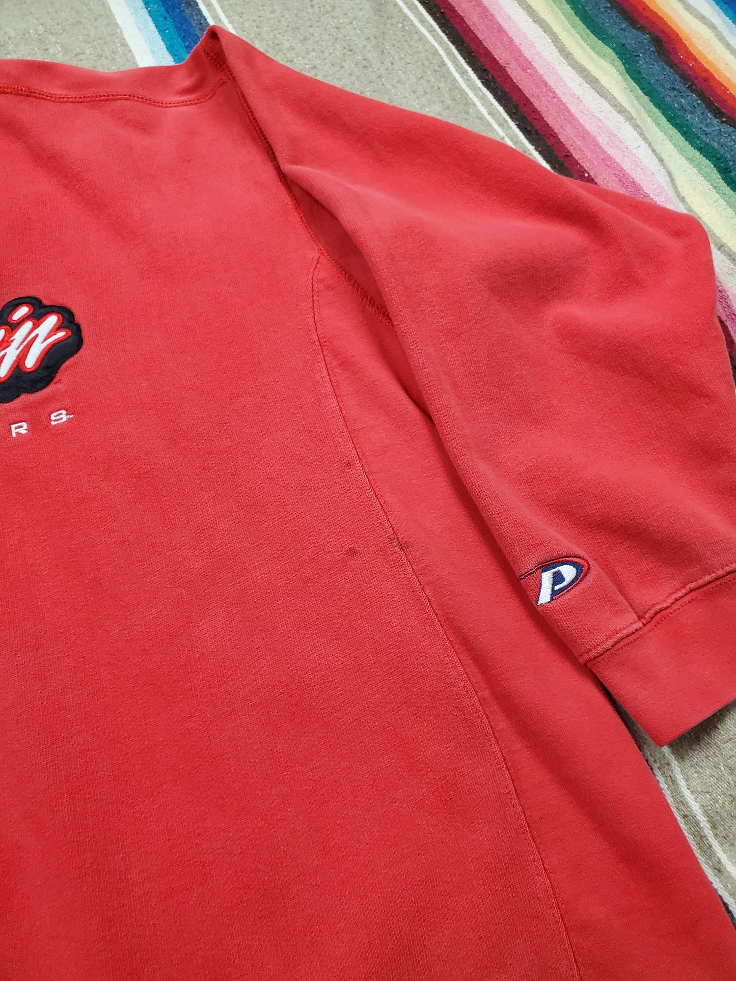 1990s/2000s Pro Player University of Wisconsin Badgers Reverse Weave Style Sweatshirt Size XL/XXL