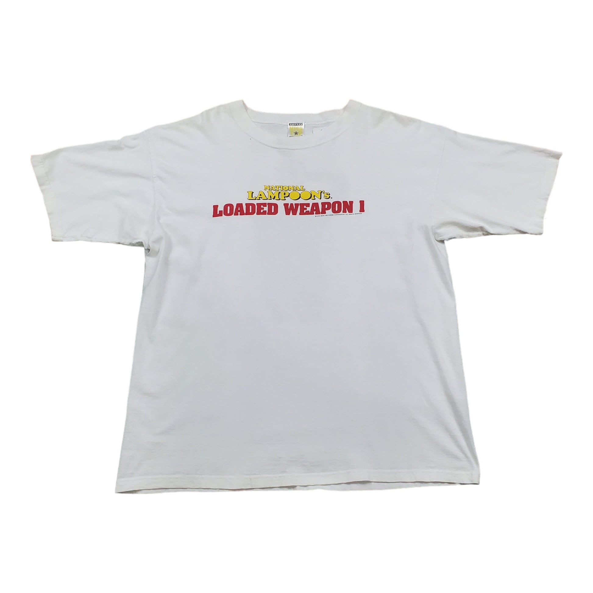 1990s 1993 National Lampoon's Loaded Weapon 1 Movie Promo T-Shirt Size XL