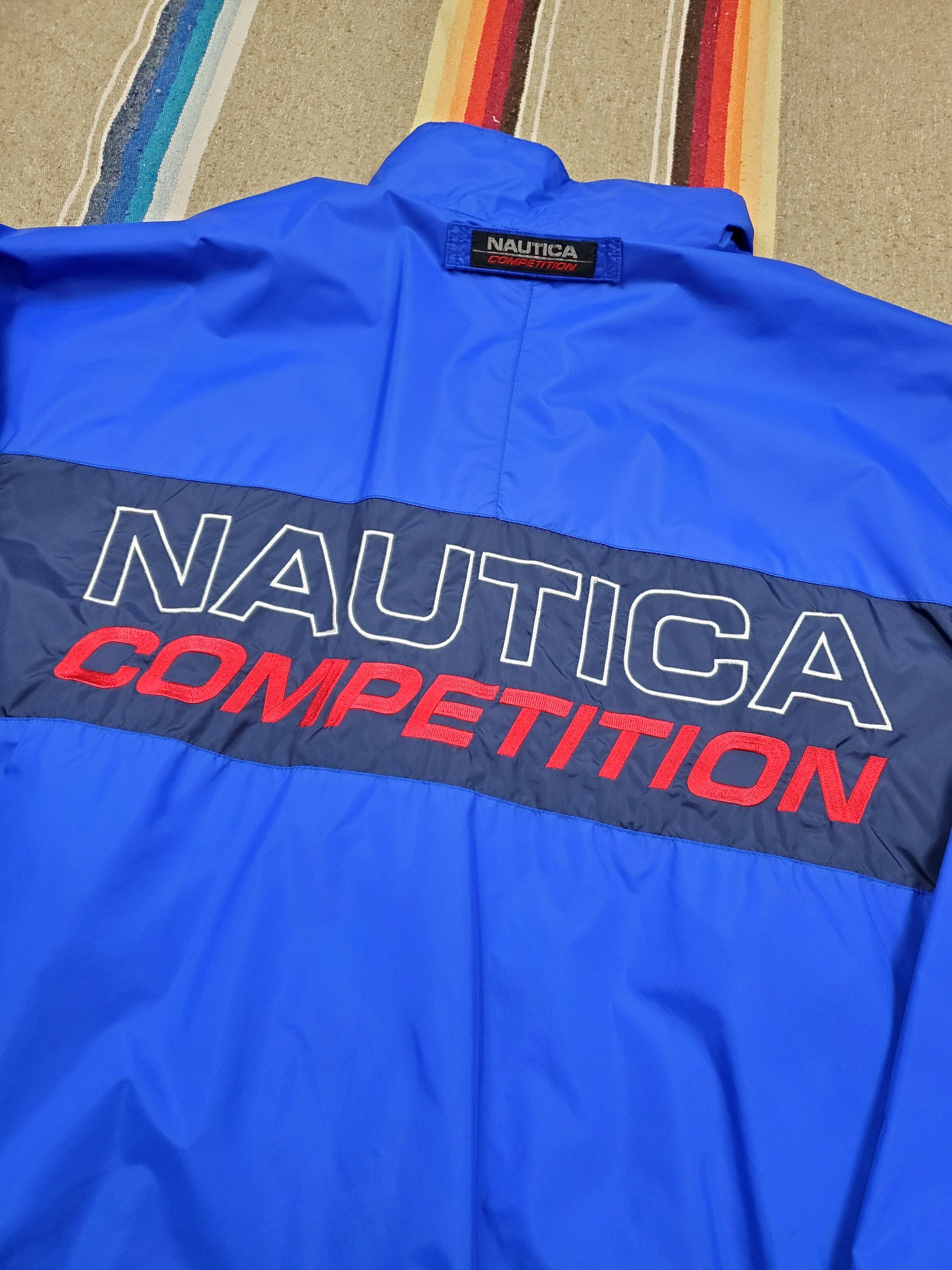 1990s Nautica Competition Windbreaker Sailing Jacket Size XL