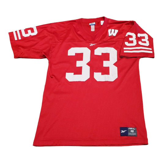 1990s/2000s Reebok Wisconsin Badgers Ron Dayne 33 Football Jersey Size XL