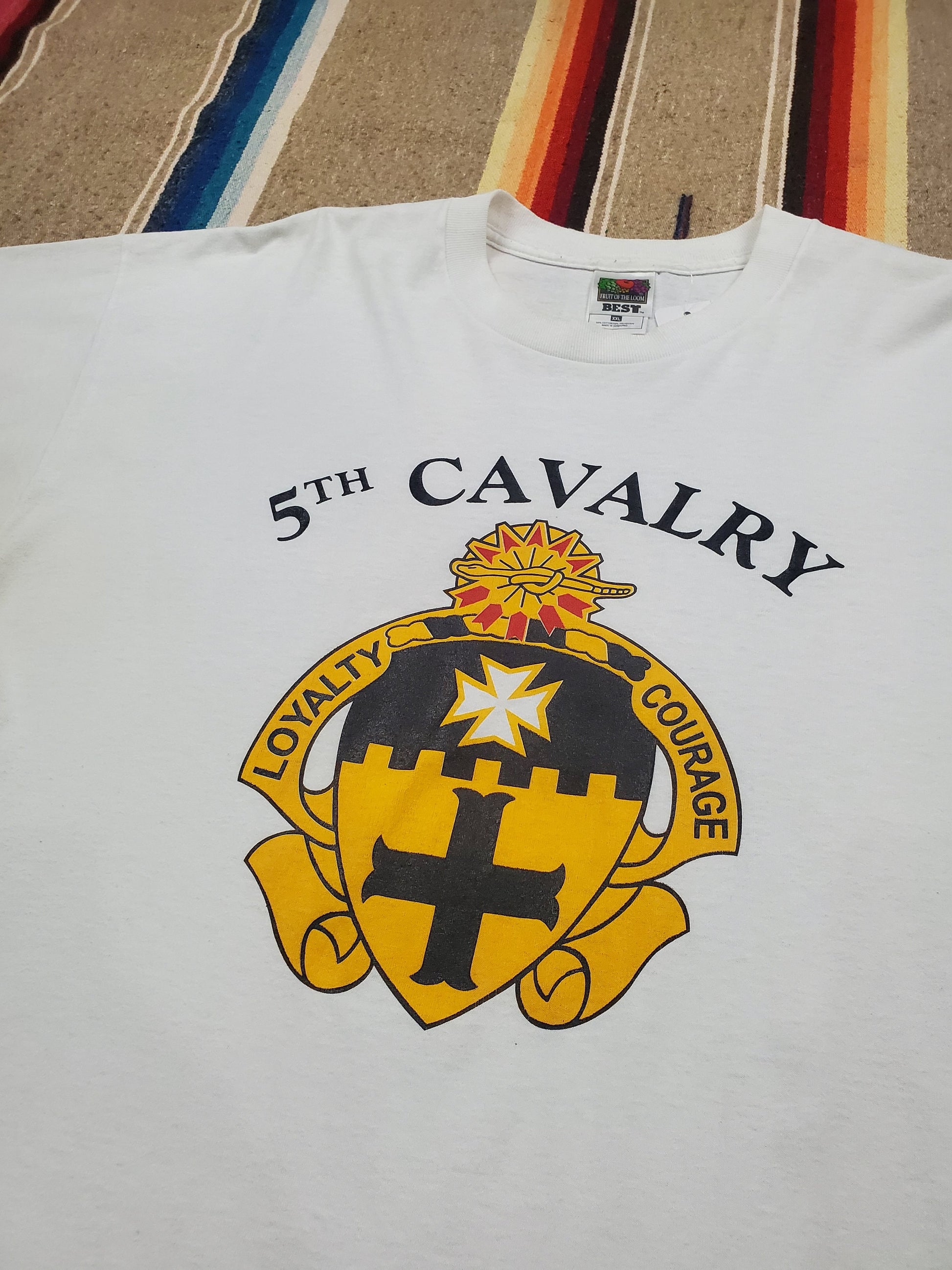 1990s/2000s 5th Cavalry T-Shirt Size XL/XXL