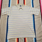 1980s Christopher Hart Striped Polo Shirt Size L