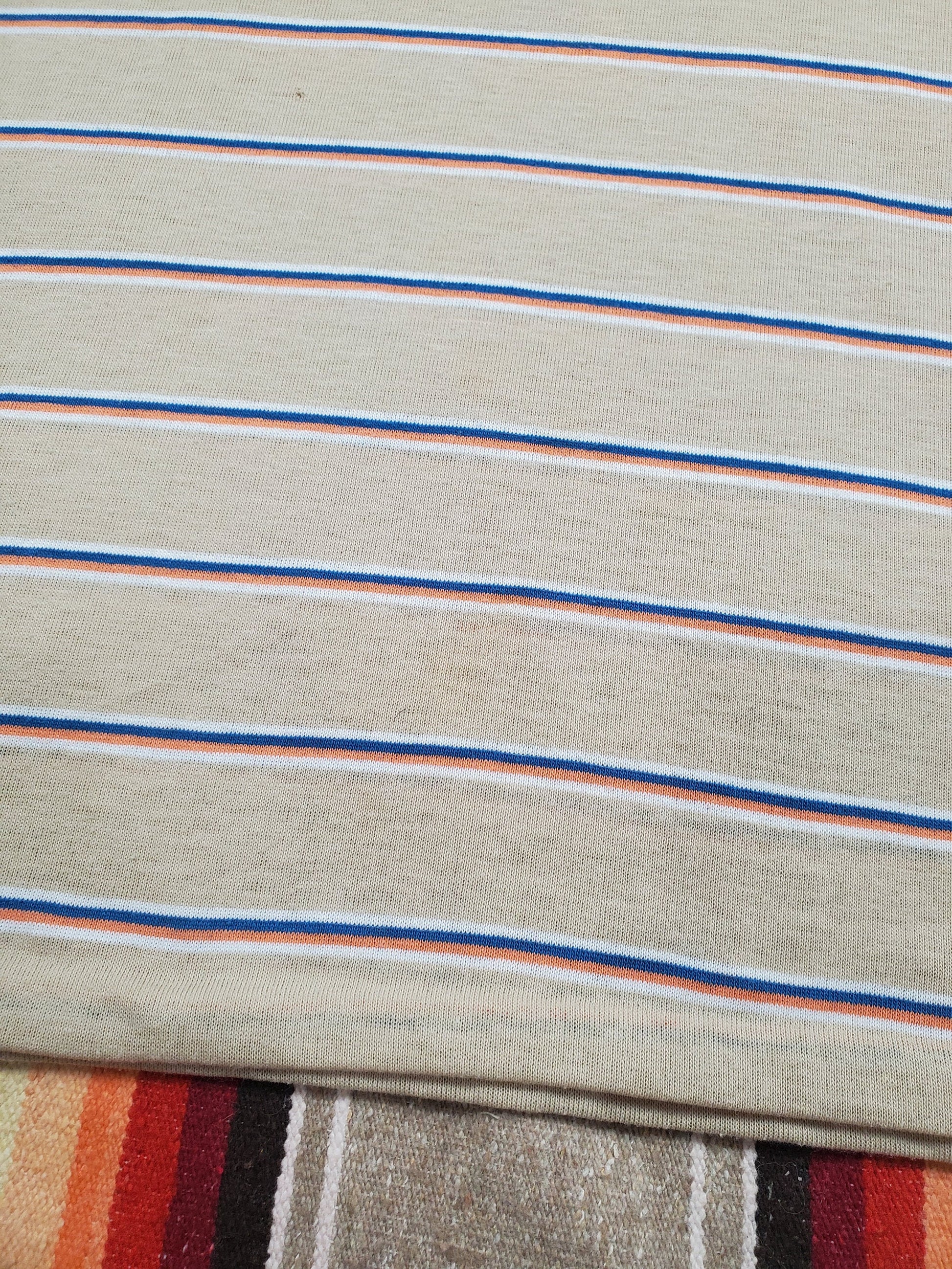 1980s Christopher Hart Striped Polo Shirt Size L