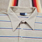 1980s Christopher Hart Striped Polo Shirt Size L