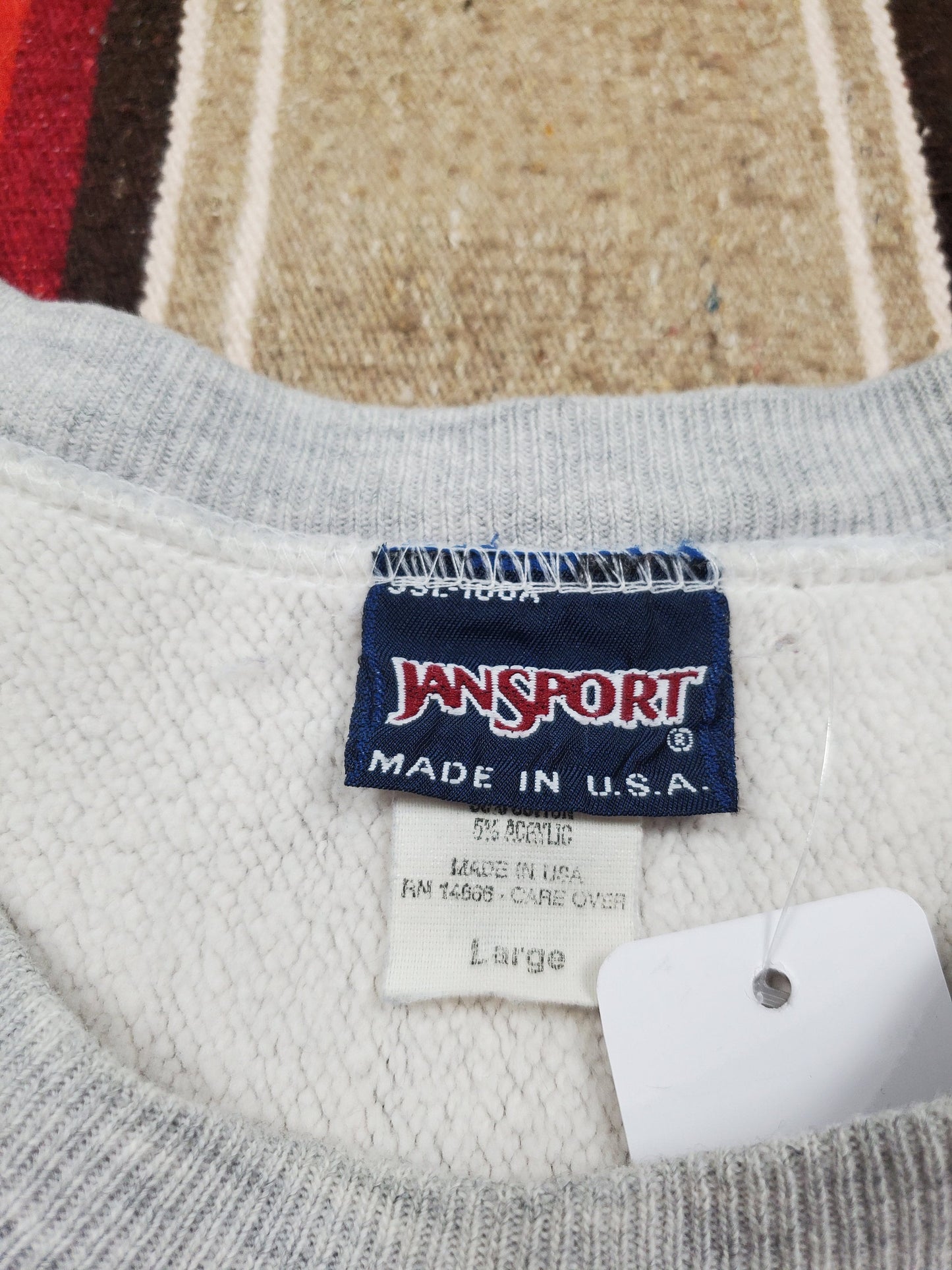 1980s/1990s Jansport University of Minnesota Reverse Weave Style Sweatshirt Made in USA Size L