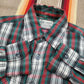 1970s/1980s K-Mart Plaid Shirt Size L