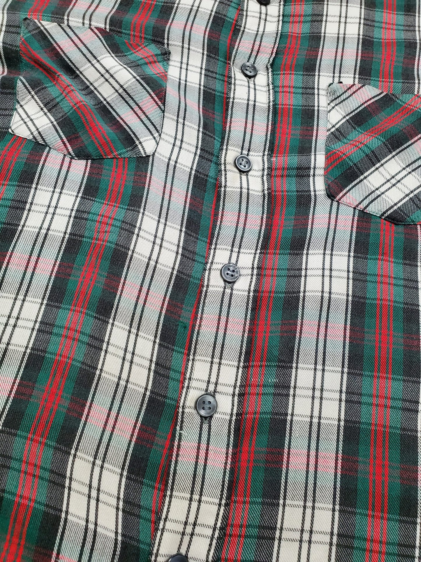 1970s/1980s K-Mart Plaid Shirt Size L