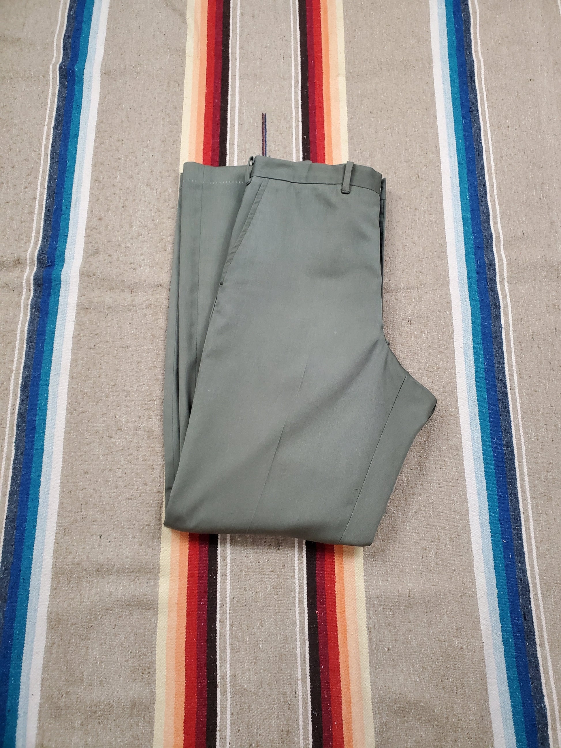 1970s Lee Leesures Lee Prest Permanent Press Pants Made in USA Size 30x30