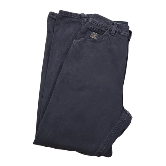 1990s Wrangler Black Denim Jeans Made in USA Size 28x30.5