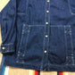 1970s Mushroom Makers INC Mushroom Denim Parka Jacket Women's Size L Men's Size S/M