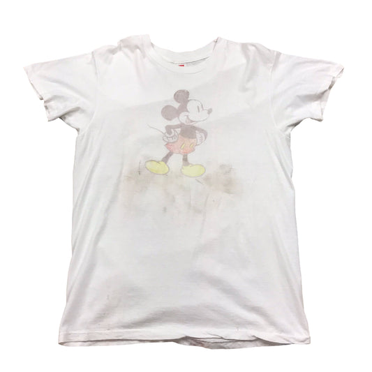 1970s Hanes Mickey Mouse T-Shirt Made in USA Size M/L