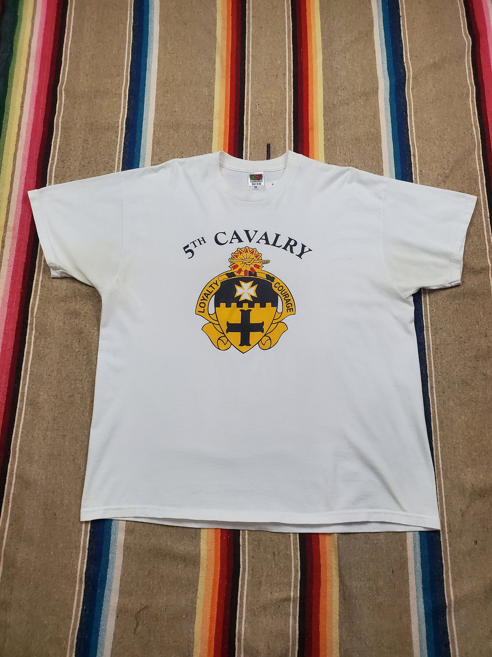 1990s/2000s 5th Cavalry T-Shirt Size XL/XXL