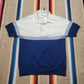 1970s/1980s Striped Knit Polo Shirt Size M