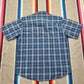1980s/1990s Olmos Plaid Shortsleeve Shirt Made in Canada Size L/XL