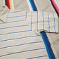 1980s Christopher Hart Striped Polo Shirt Size L