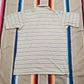 1980s Christopher Hart Striped Polo Shirt Size L