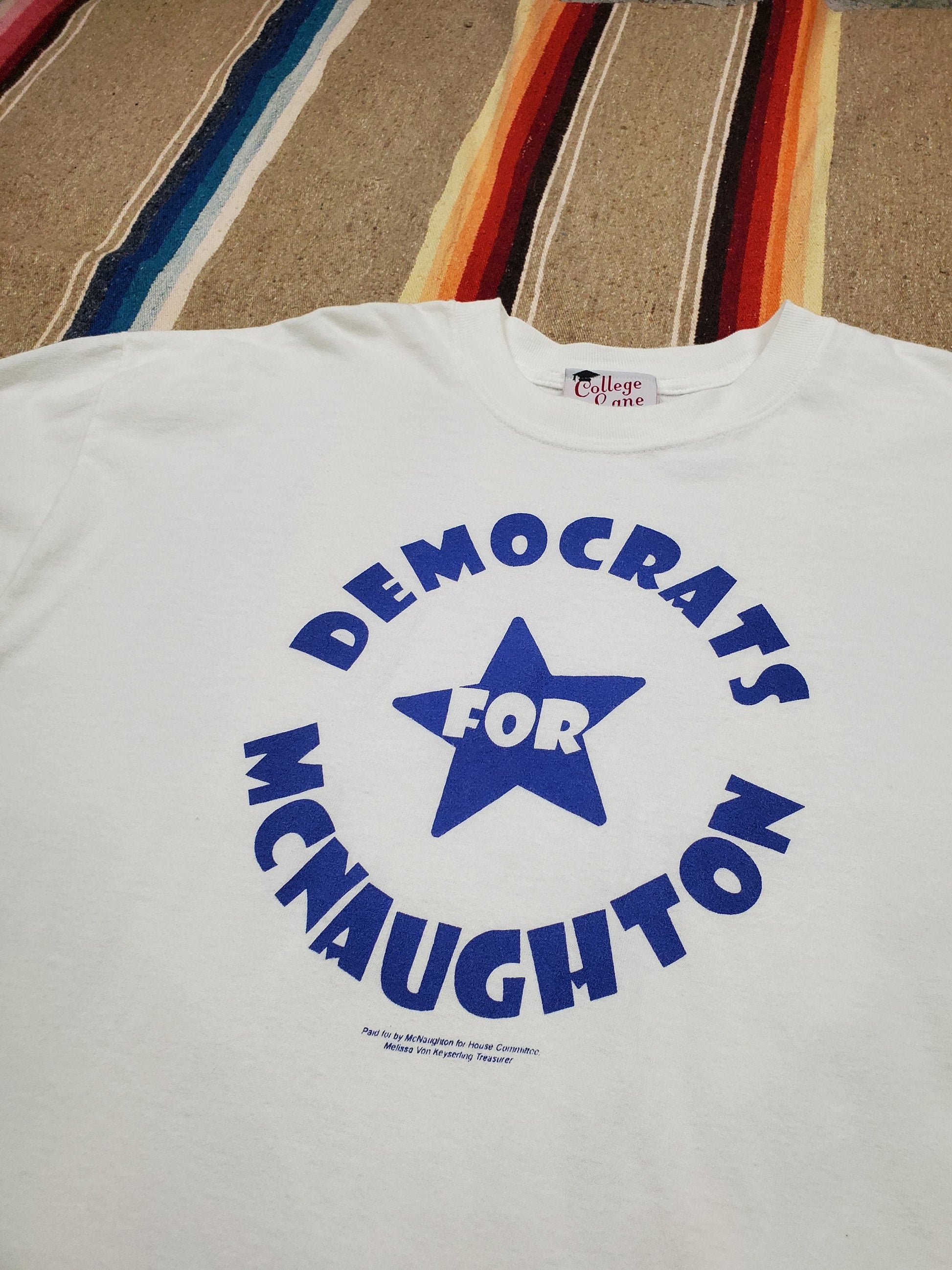 1990s/2000s Democrats for McNaughton T-Shirt Size XL