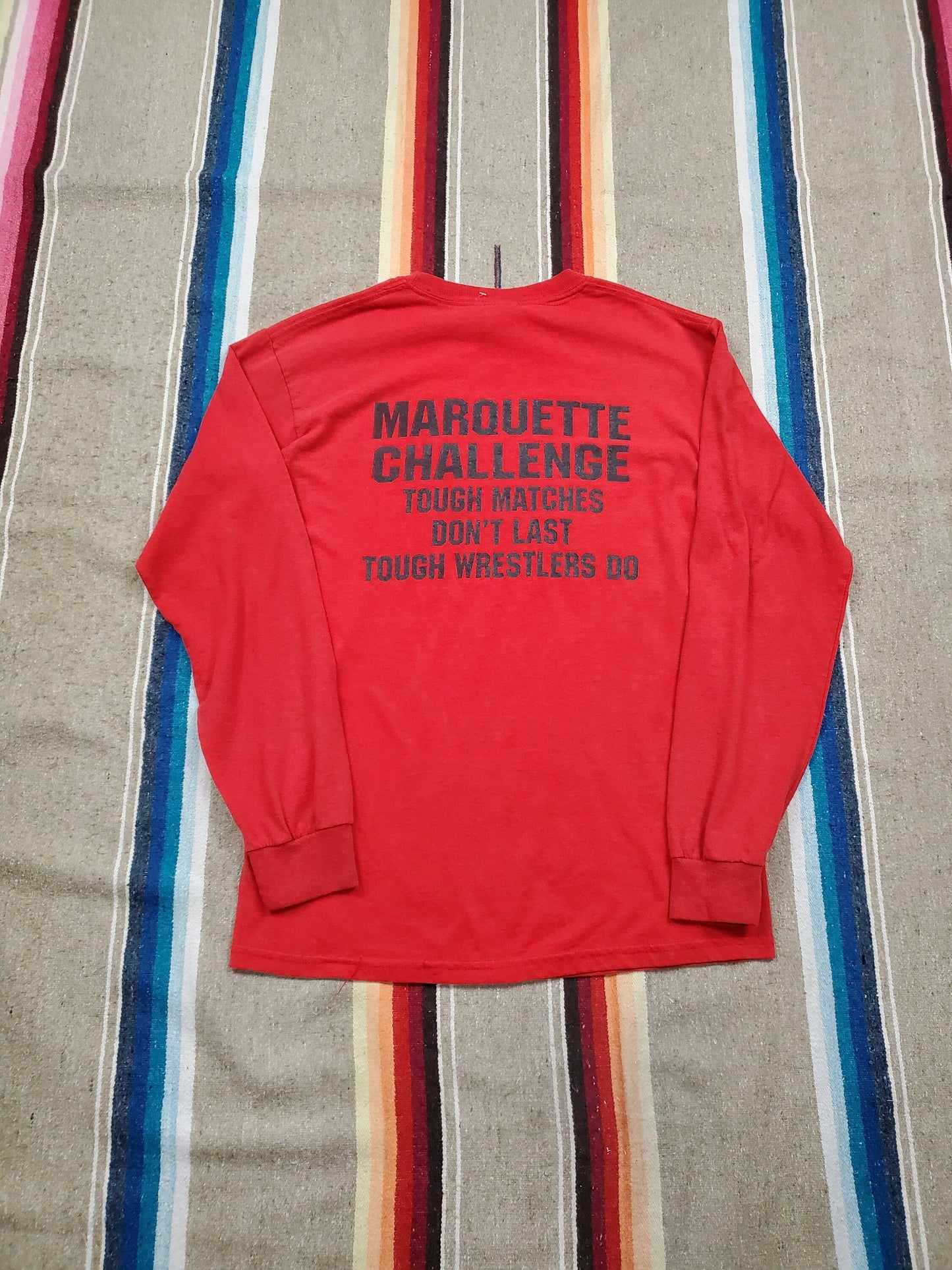 2000s Marquette Challenge Wrestling Longsleeve T-Shirt Size S