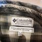 1990s Columbia Plaid Seersucker Button Up Longsleeve Shirt Size M