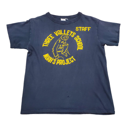 1970s/1980s Three Valleys School Noah's Project Staff T-Shirt Size S