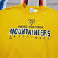 1990s/2000s Jerzees West Virginia Mountaineers Basketball Sweatshirt Size L/XL