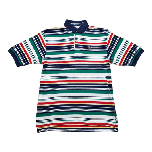 1990s/2000s Tommy Hilfiger Striped Polo Shirt SIze XS