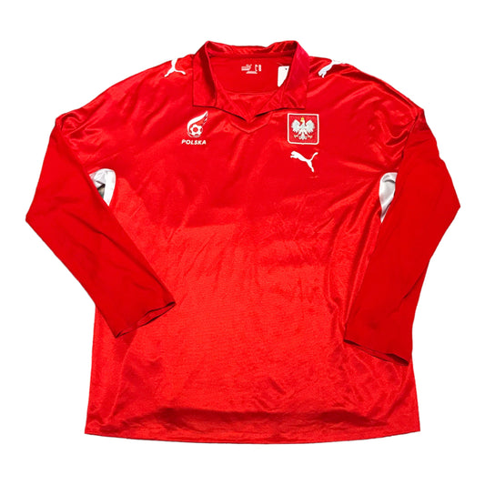 2000s 2006 Poland National Team Authentic Longsleeve Soccer Jersey Size XL