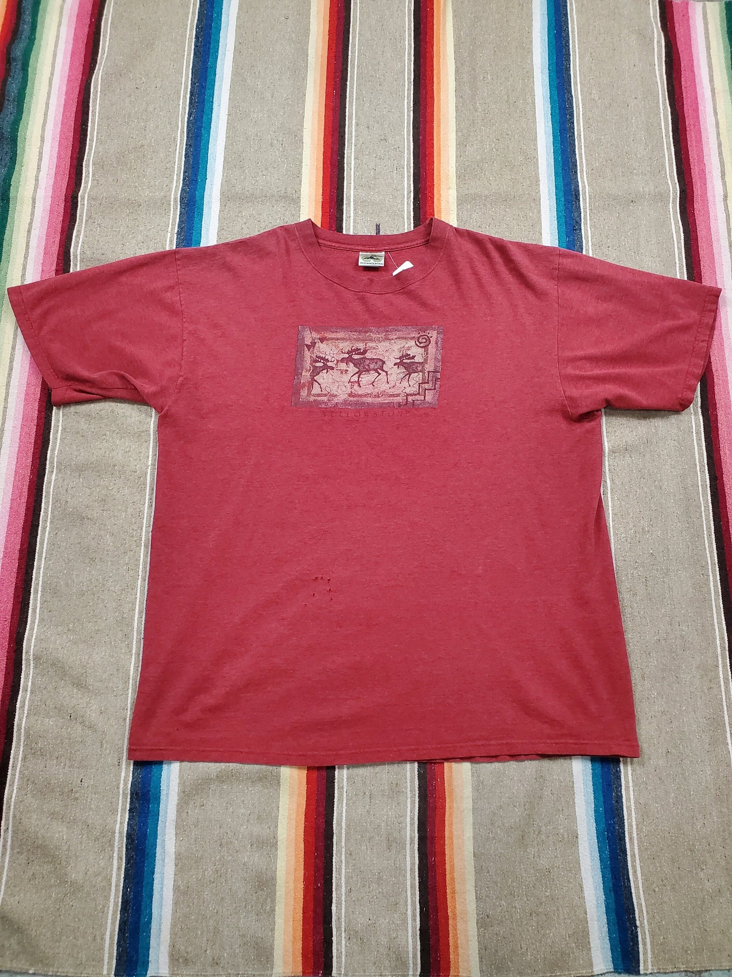 1990s/2000s Eco Mountain Yellowstone National Park T-Shirt Made in USA Size XXL