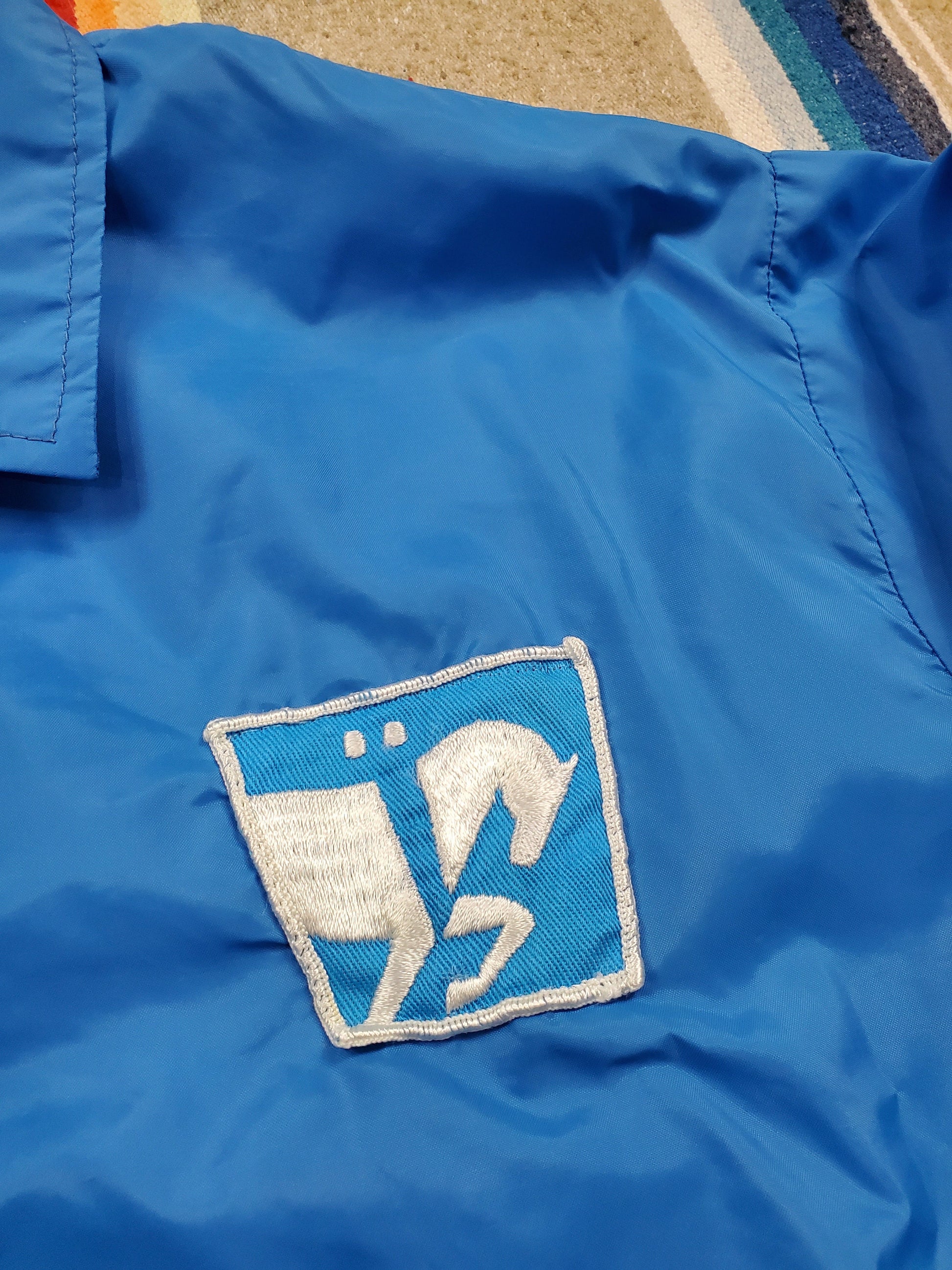 1970s/1980s Louisville Sportswear Zip Up Nylon Windbreaker Jacket Made in USA Size L