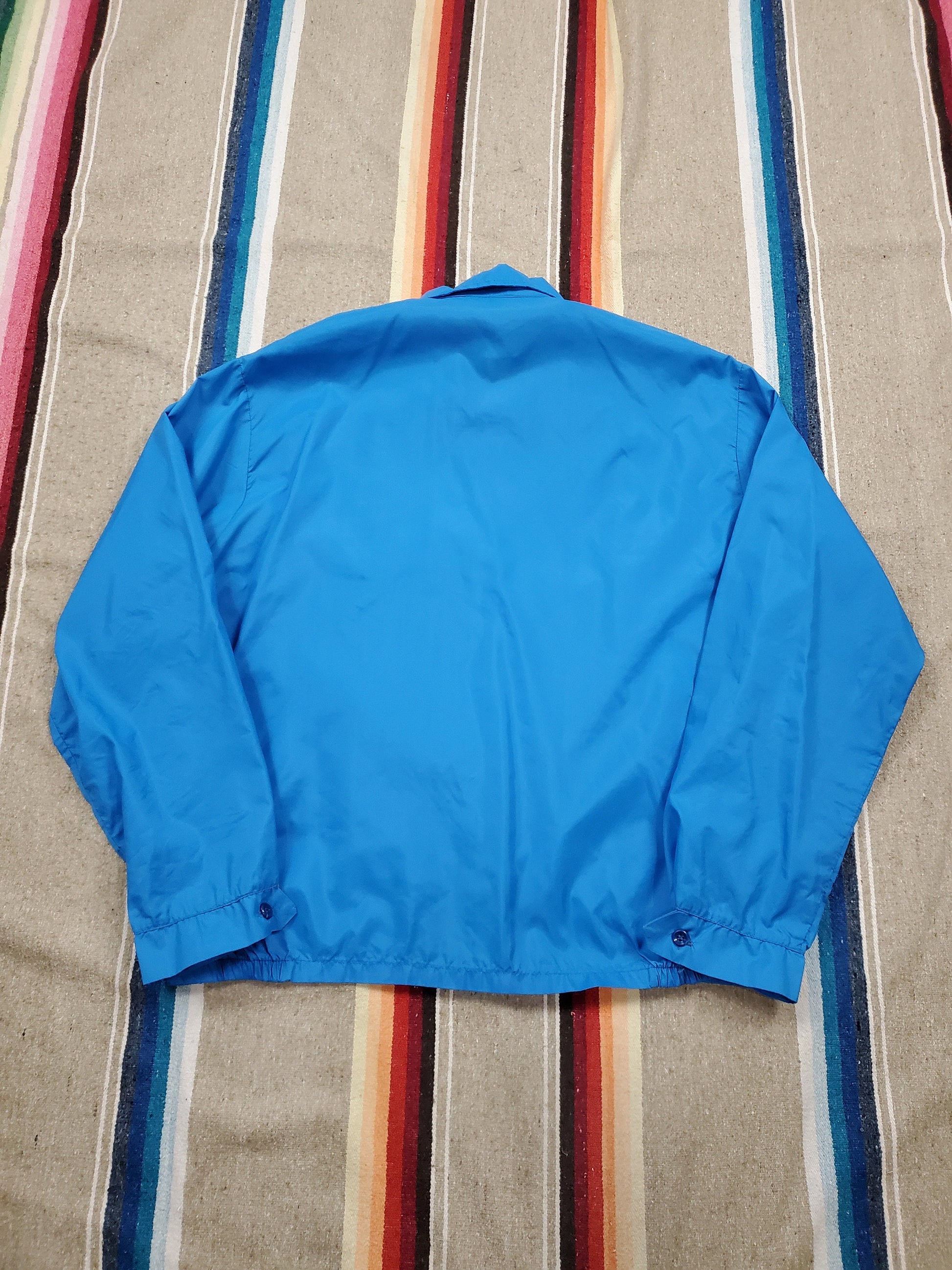 1970s/1980s Louisville Sportswear Zip Up Nylon Windbreaker Jacket Made in USA Size L