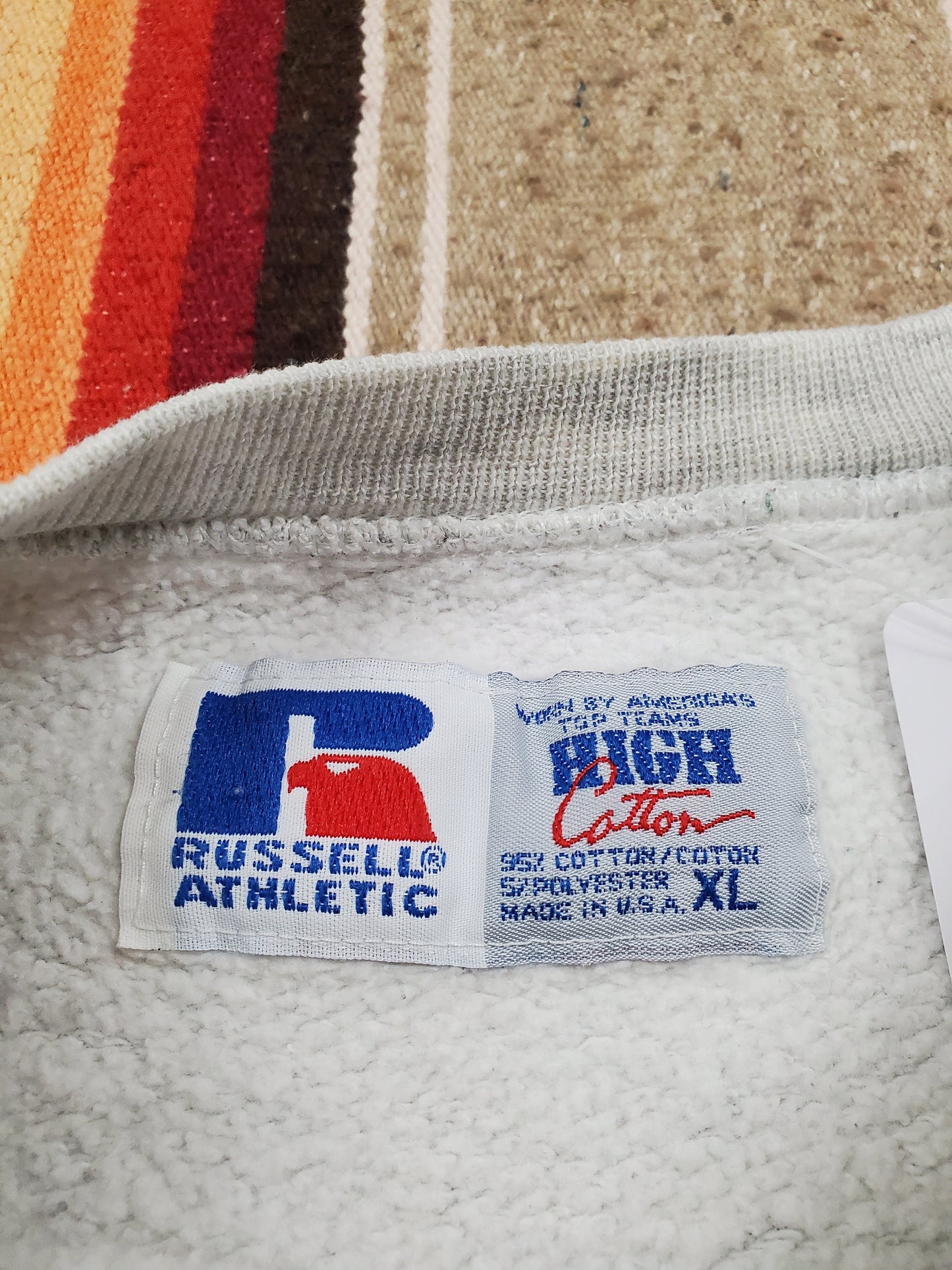 1990s Russell Athletic High Cotton Oswego State University Sweatshirt Made in USA Size XL