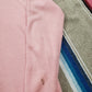 1980s/1990s Jantzen Orlon Acrylic Knit V-Neck Pink Sweater Made in USA Size M
