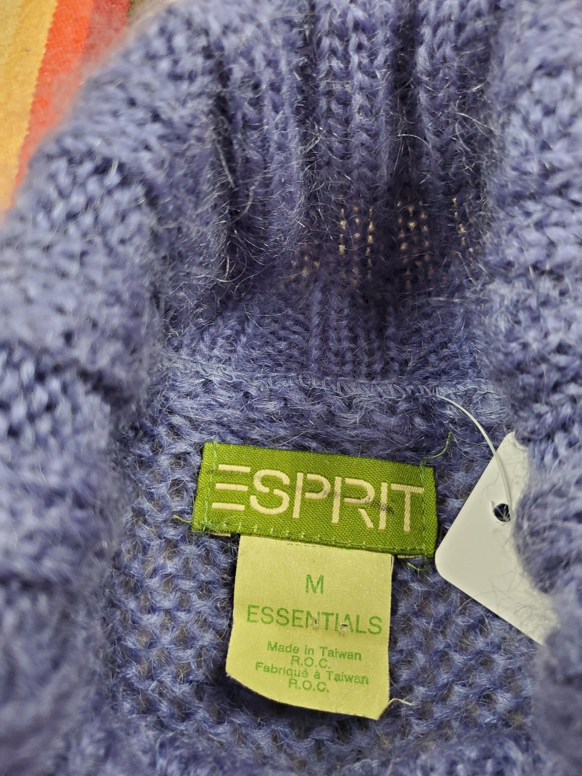 1980s/1990s Esprit Essentials Knit Turtleneck Sweater Size L/XL