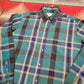 1980s Reef II Lightweight Plaid Button Up Shirt Size M/L