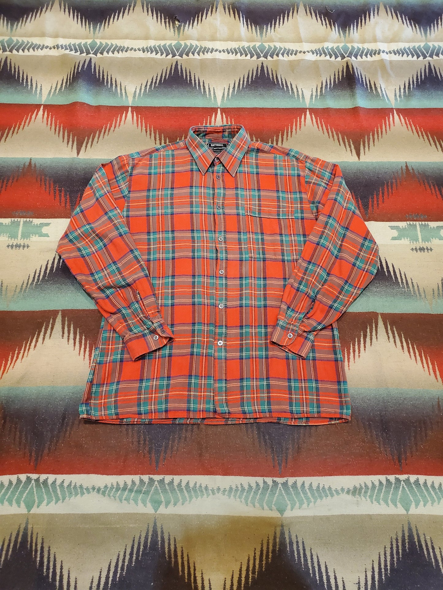 2000s National Outfitters Plaid Cotton Flannel Shirt Size L