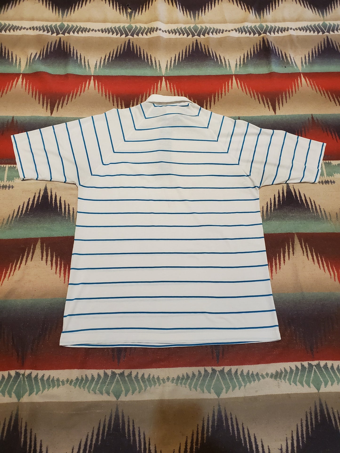 1980s/1990s Golden Bear by Jack Nicklaus Striped Golf Shirt Size L