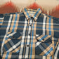 1980s Five Brother Plaid Flannel Shirt Made in USA Size L
