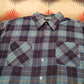 1990s/2000s Timber Trail Printed Cotton Flannel Shirt Size XXL