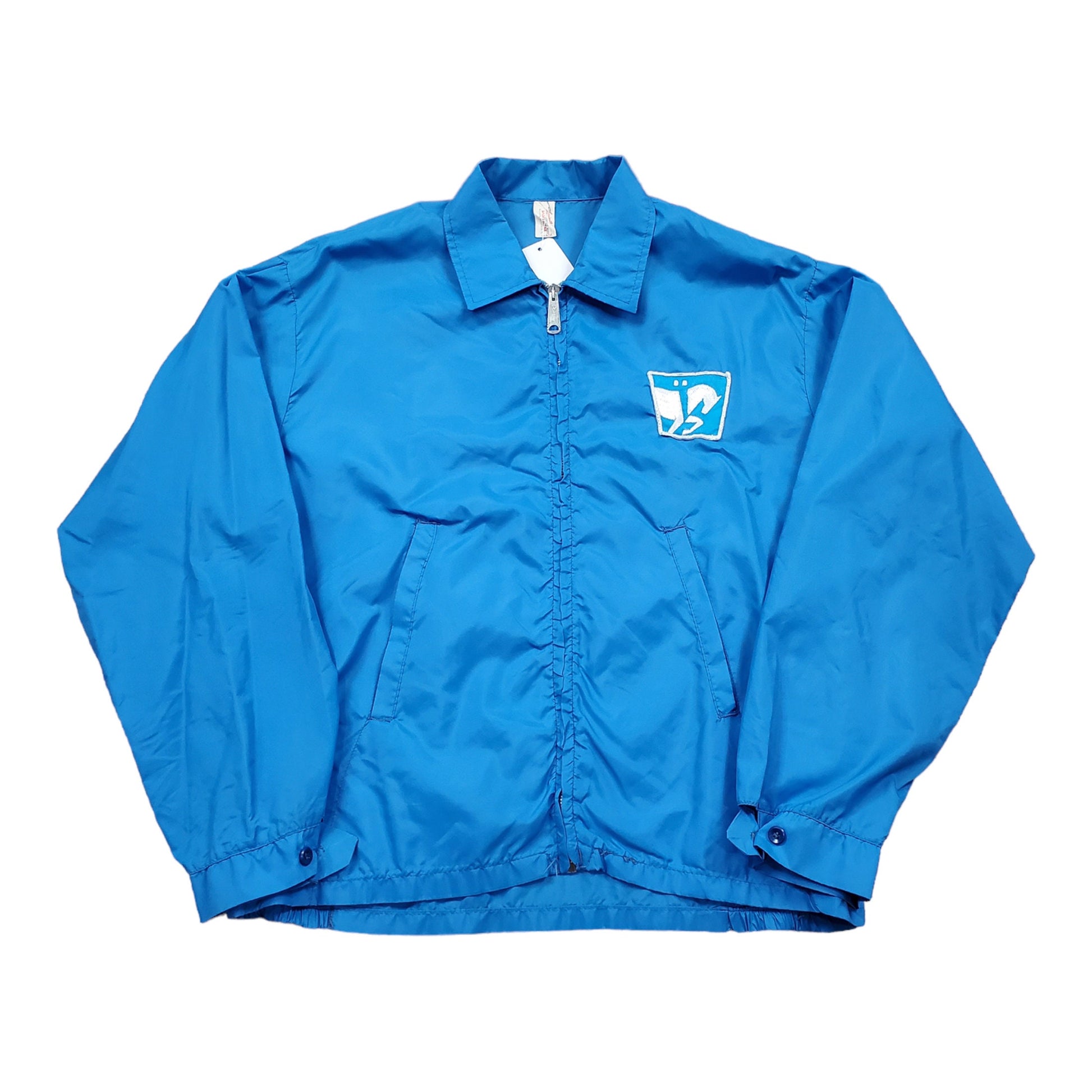 1970s/1980s Louisville Sportswear Zip Up Nylon Windbreaker Jacket Made in USA Size L