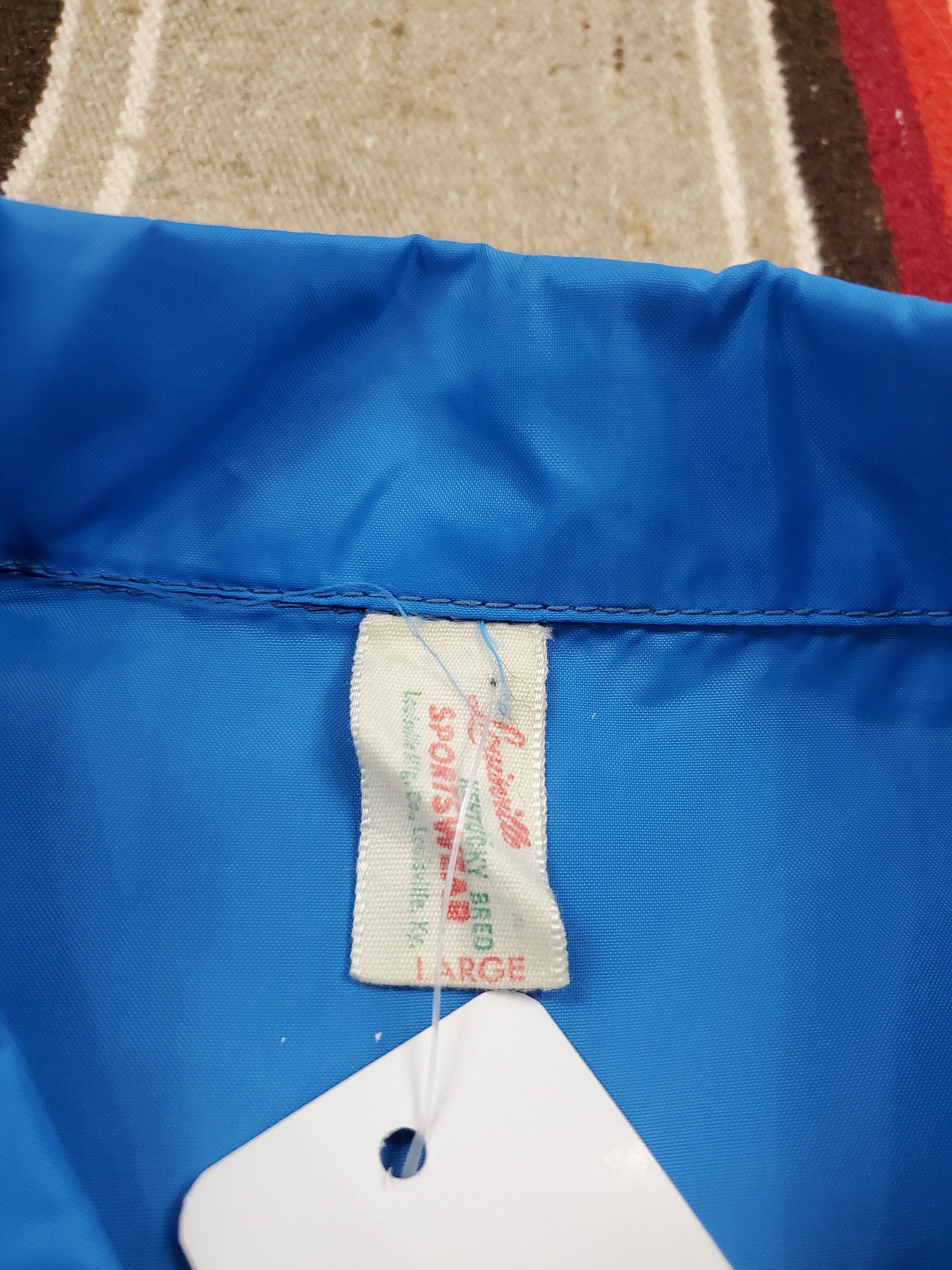 1970s/1980s Louisville Sportswear Zip Up Nylon Windbreaker Jacket Made in USA Size L