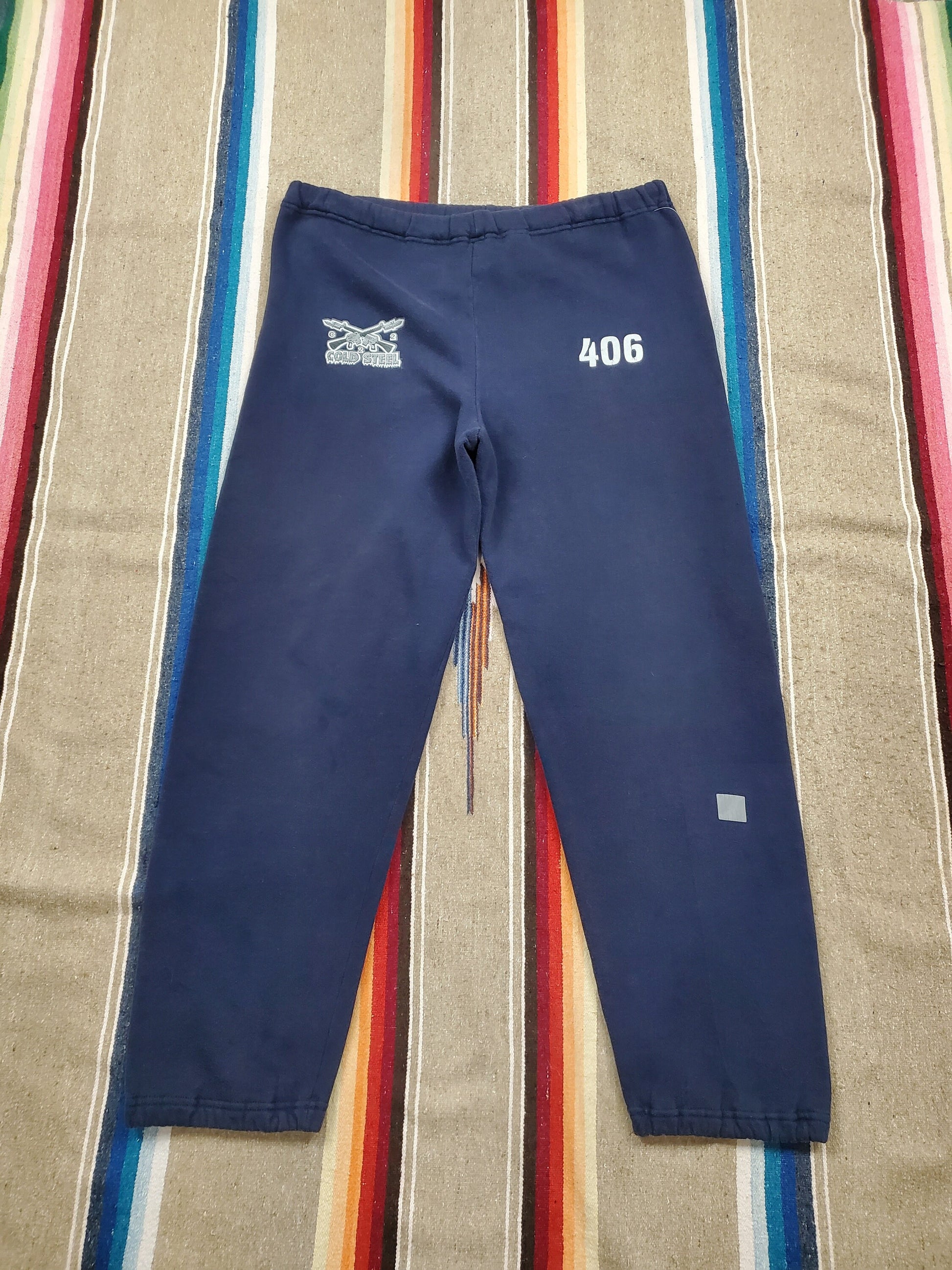 1980s Russell Athletic 82nd Airbrone All American Cold Steel Sweatpants Made in USA Size 32-38