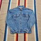 1980s Levi's 75405-0212 2 Pocket Denim Trucker Jacket Made in Canada Size XS Women's Size M