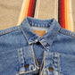 1980s Levi's 75405-0212 2 Pocket Denim Trucker Jacket Made in Canada Size XS Women's Size M