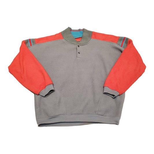 1990s/2000s Unbranded Fleece Pullover Jacket Size L