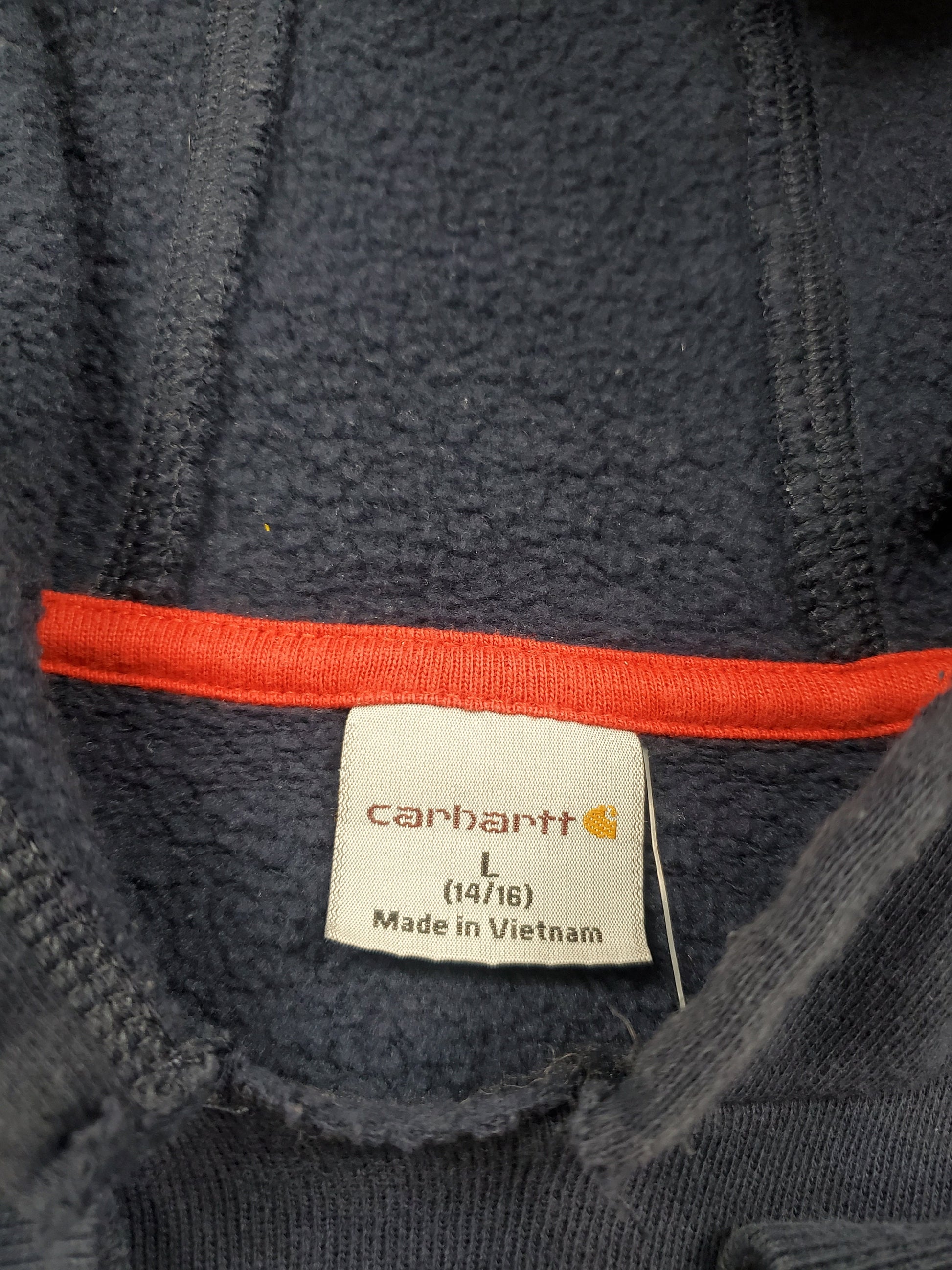 2010s Carhartt Arm Spellout Hoodie Sweatshirt Size S