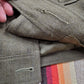 1950s 1952 US Army Wool Officers Jacket Eisenhower Jacket SHAEF Private Patches Made in USA Size xs/s