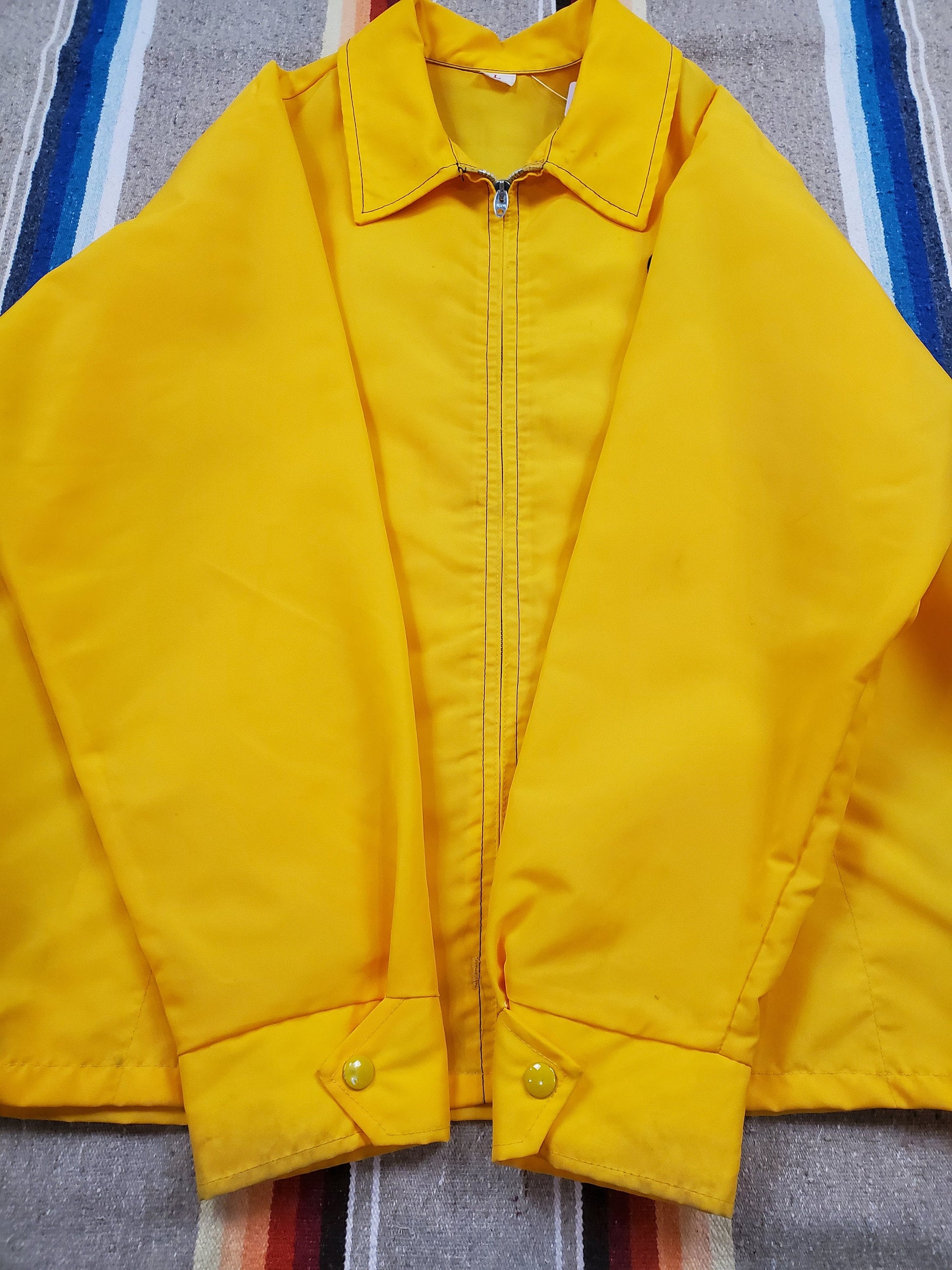 1970s/1980s Avon John Deere Zip-Up Nylon Windbreaker Jacket Size L/XL