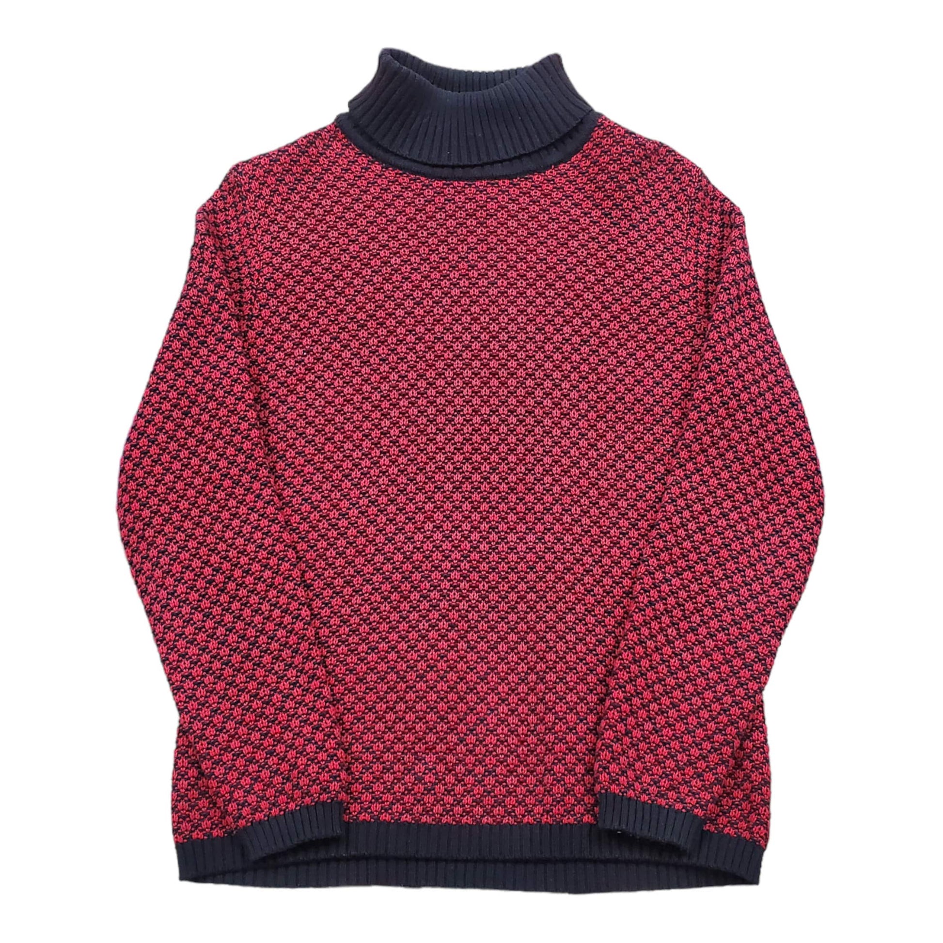 1990s/2000s Karen Scott Turtleneck Cotton Knit Sweater Woman's Size M/L Men's Size S